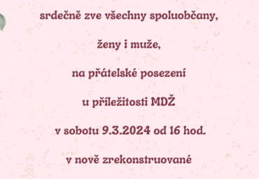 Pozvánka / MDŽ